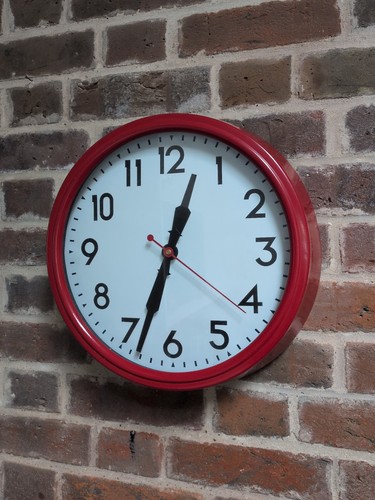 Vintage big red clock - vintage,