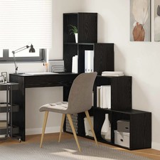 WALPLUS Corner Desk Black Oak