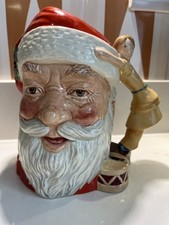 Vintage 1983 ROYAL DOULTON Large Toby Mug Jug SANTA CLAUS Head D6704 Mint Cond.