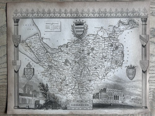 1838 cheshire original antique - cheshire,
