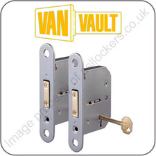 VAN VAULT  SITE BOX TOOL STORE PAIR OF KEYED ALIKE LOCKS + 2X KEYS