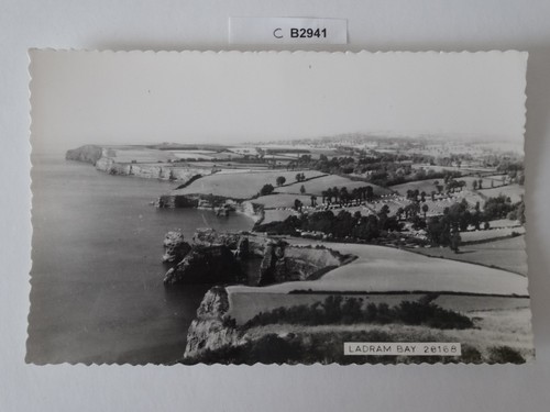Ladram bay postcard - bay,