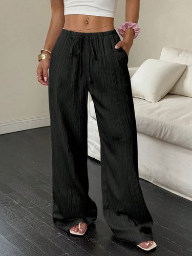 Women wide leg pants casual - wide,