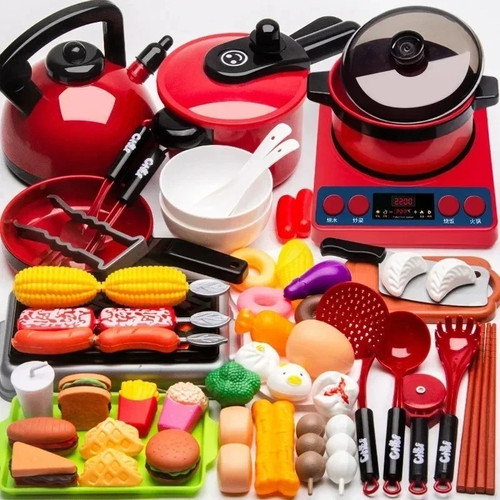 Kids girl play kitchen toy - kitchen,