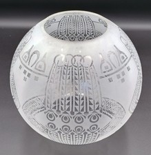 Victorian etched glass globe