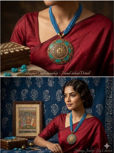 Rajasthani necklace multi - rajasthani,