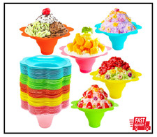 100 PCS Snow Cone Cups Flower