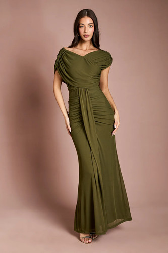 Coast khaki maxi dress womens - coast,