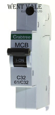 Crabtree Starbreaker - 61/C32 - 32a Type C Single Pole MCB - Unused