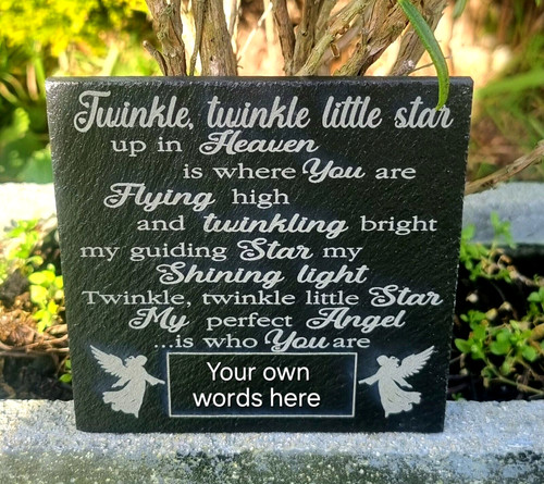 Memorial plaque personalised - memorial,