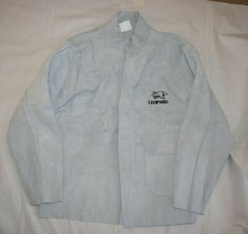 MHS Leopard Suede Welding Jacket XL Grey / Very Thick Suede / Velcr0 and Studs