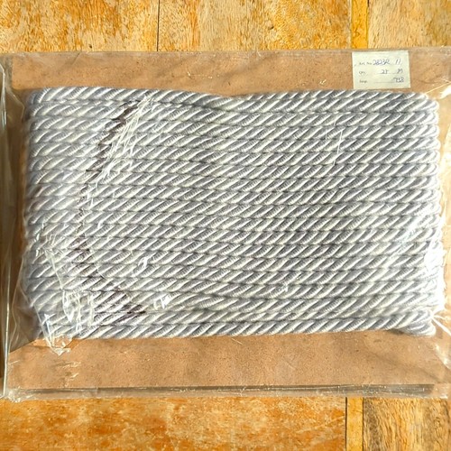 Lilac grey twisted cord - twisted, rope