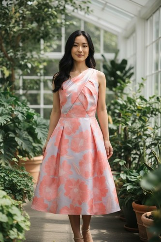 Adrianna papell coral - adrianna, floral