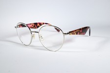 Viktor Rolf Eyeglasses VR03 Womens Silver Full Rim Metal Eyewear Glasses Frames
