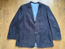 M&S Collection (46M) Blazer Linen Blend “Navy” Reg Fit 46” Chest BNWOT RRP £119