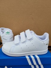 Infants Baby Boys Girls Toddler Adidas Stan Smith Trainers White RRP £45