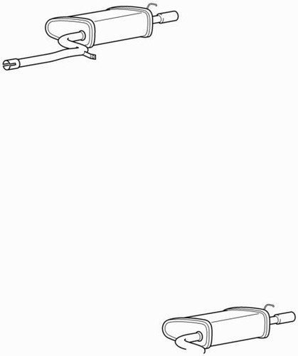 Quality rear exhaust - rear, silencer