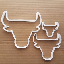 Bull Cow Shape Cookie Cutter Dough Biscuit Pastry Fondant Sharp Stencil Animal