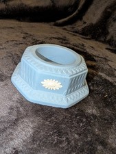 Wedgwood Blue Jasperware Vintage Tea Light Holder Made In England