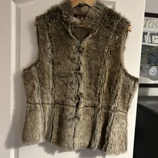 Monsoon Faux Fur Gilet Size 16