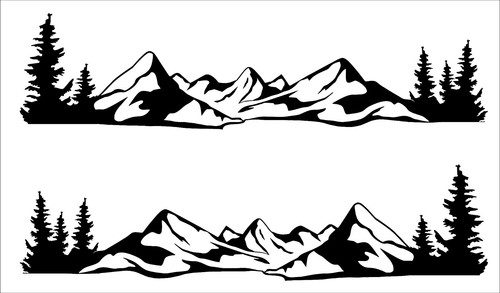 30cm mountain range - mountain, vinyl
