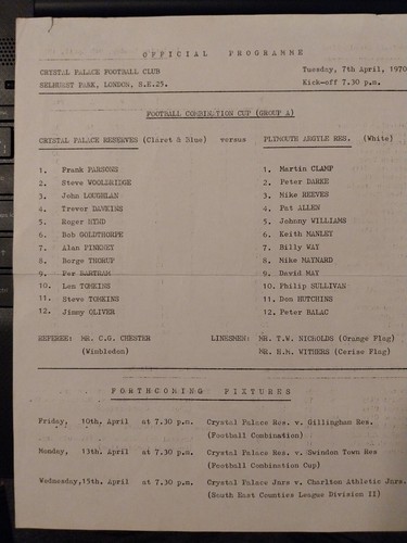 Crystal palace reserves - crystal,