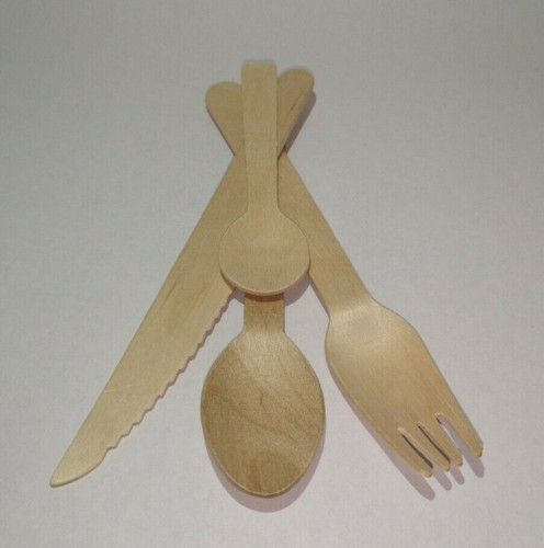 Wooden cutlery sets - wooden,