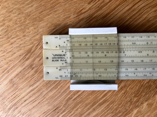 Unique slide rule made - rule,