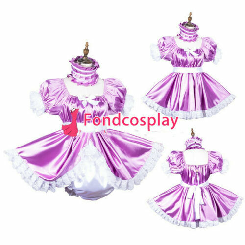 Sissy satin romper dress - sissy,