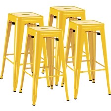30 Inch Metal Bar Stools Set