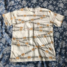 NPH underbear Moschino T-shirt UK M Used Well White