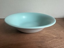 Vintage Poole Pottery Twin Tone Ice Green Large Serving Bowl