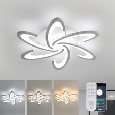 LED Ceiling Light Dimmable, Ceiling Lights Remote Control 54W White-FOR AUCTION-