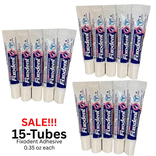 Sale tubes fixodent - 15-tubes!,