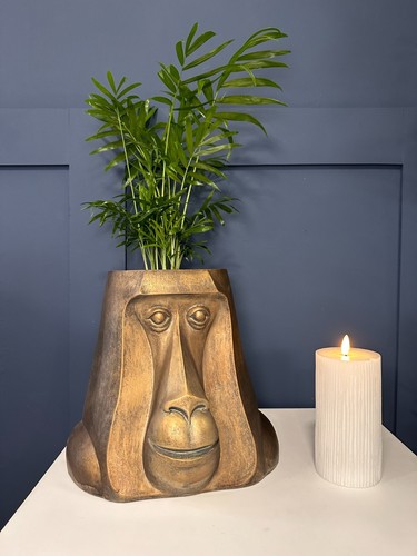 Monkey head planter plant pot - head,