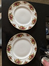 ROYAL ALBERT Old Country Roses Bone China 7” SIDE PLATES (2 available) 