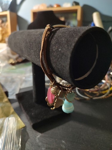 Brown leather cord - brown,