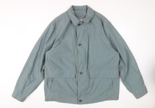 Bush Men's Green Bomber Jacket, Size 46, Collared Style