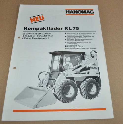 1989 hanomag kompaktlader - hanomag,