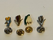 4, Flower type Charity Pin Badges