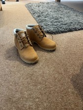 Ladies Timberland Nubuck Boots Size 4 Mustard colour