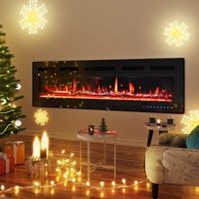 50'' Electric Fireplace Wall