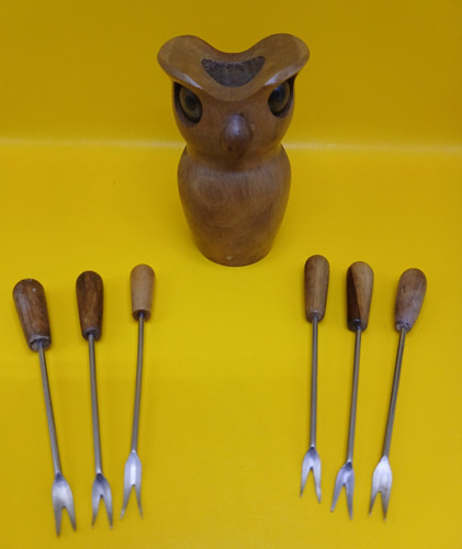 Mid century olive wood turned - mid-century,