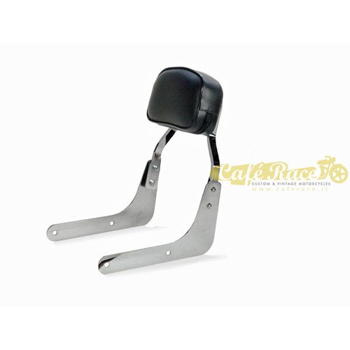 Low chrome backrest for - low, moto