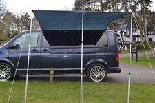 Campervan Caravan Awning sun canopy by WILD EARTH DELUX SET 2.4 x 3m DARK GREY