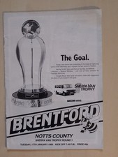 Brentford v Notts. County, Sherpa Van Trophy, 1988/9