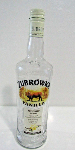 Zubrowka vanilla vodka empty - zubrowka,