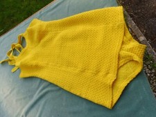 1950's Vintage yellow knitted swimsuit by Meridian medium