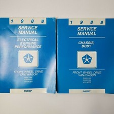1988 Chrysler Service Manuals