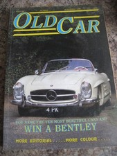 OLD CAR NOV 1988 VOL 1 NUMBER 1  ALFA ROMEO MERCEDES 300SL MERCURY 49 BRIDES DRE